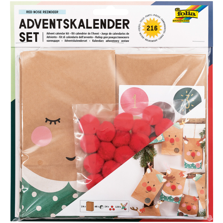 Paperipussit Adventtikalenteriin Nature 24 kpl ryhmässä Askartelu ja Harrastus / Askartelu / Tee se itse @ Pen Store (131664)