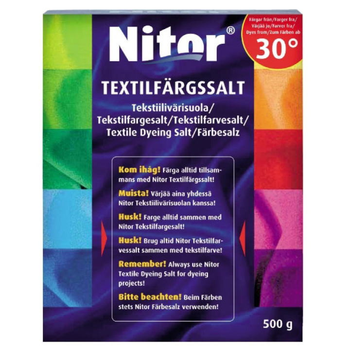 Tekstiilivärisuolaa 500 g  ryhmässä Askartelu ja Harrastus / Värit / Kangasvärit ja -kynät @ Pen Store (131817)