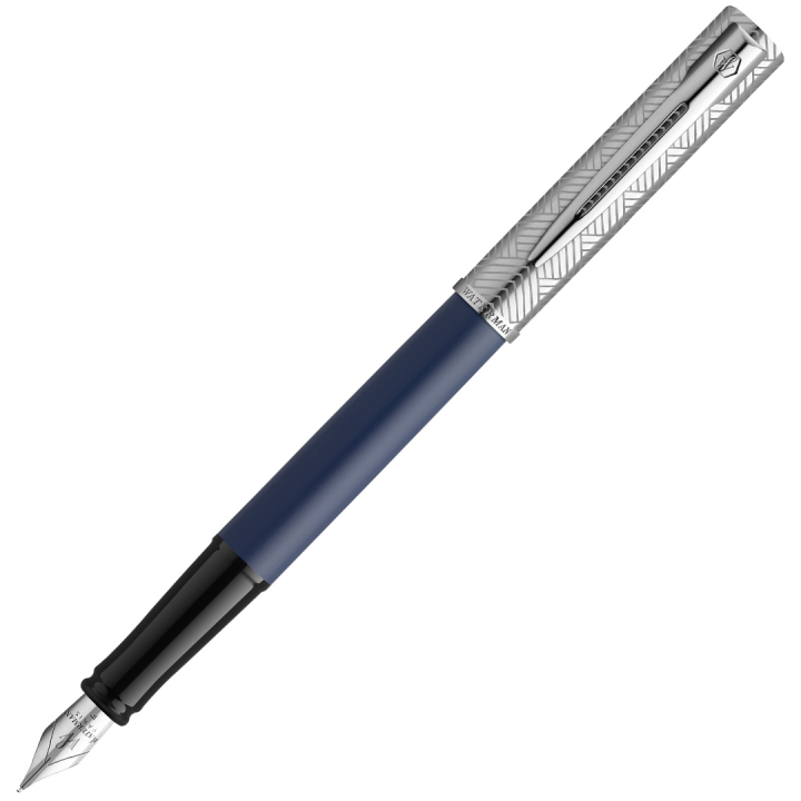 Allure Deluxe Metal & Blue Täytekynä Fine ryhmässä Kynät / Fine Writing / Täytekynät @ Pen Store (132013)