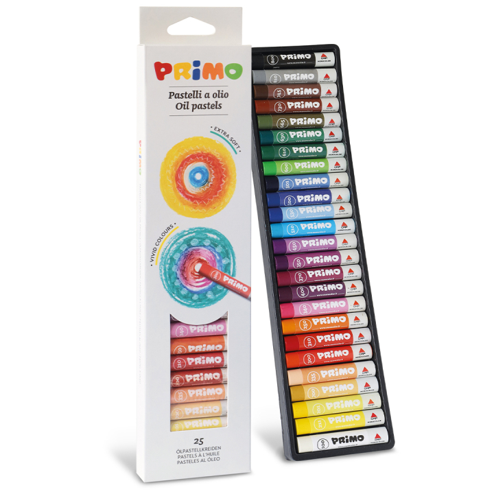 Oil pastels 25-setti ryhmässä Taiteilijatarvikkeet / Liidut ja lyijyt / Pastelliliidut @ Pen Store (132100)
