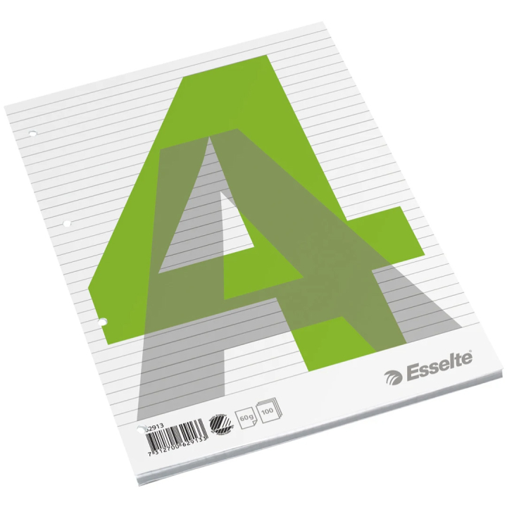 Limbloki A4 60g 100 arkkia viivoitettu EU:n lyöntipeli ryhmässä Paperit ja Lehtiöt / Kirjoitus ja muistiinpanot / Vihkot ja lehtiöt @ Pen Store (132292)
