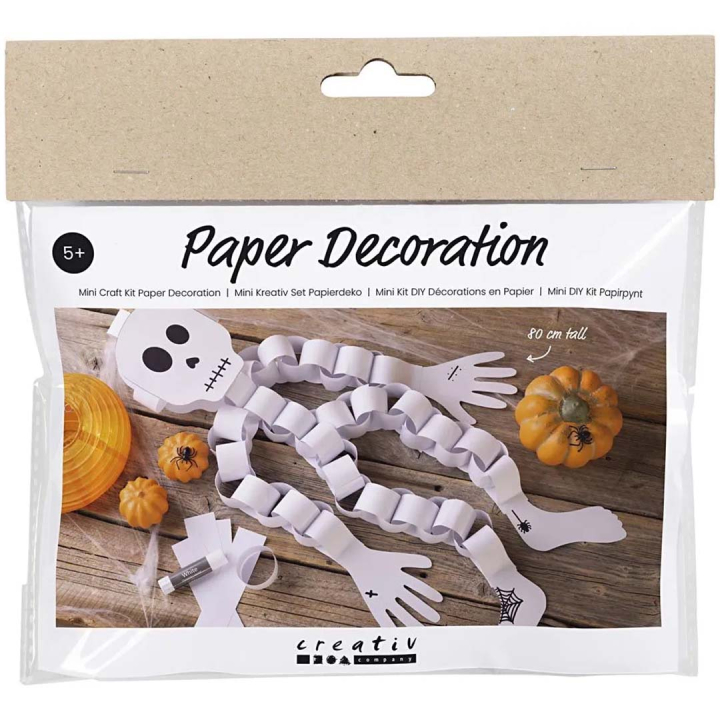 Mini DIY kit paperinen Luuranko (5 vuotta+) ryhmässä Askartelu ja Harrastus / Lomat ja vuodenajat / Halloween @ Pen Store (132625)