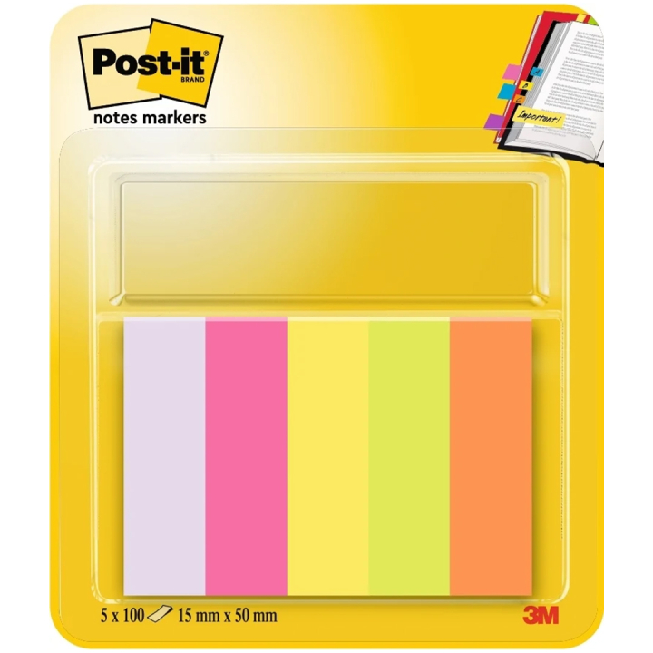 Post-it hakemistovälilehdet 15x50 5 väriä ryhmässä Paperit ja Lehtiöt / Kirjoitus ja muistiinpanot / Post-it ja muistilaput @ Pen Store (132699)