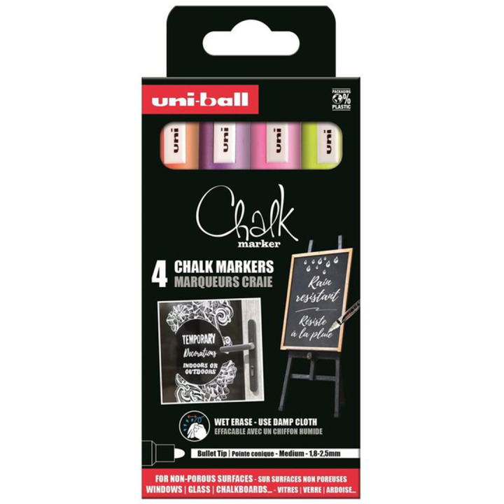 Chalk Marker PWE-5M 4-set No 2 ryhmässä Kynät / Toimisto ja merkkaus / Merkkauskynät @ Pen Store (132736)