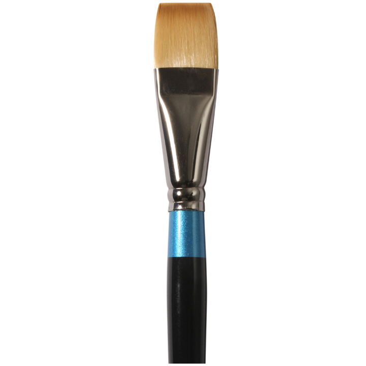 Watercolor brush series 55 Short Flat Nr 1 ryhmässä Taiteilijatarvikkeet / Siveltimet / Akvarellisiveltimet @ Pen Store (132946)