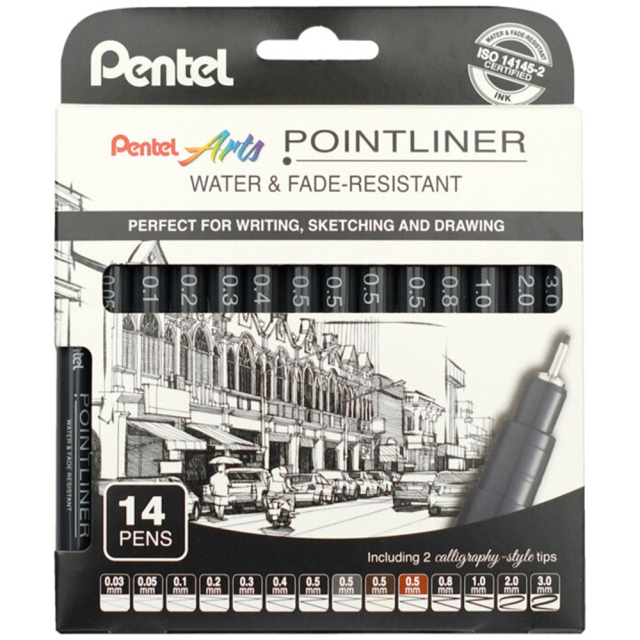 Pointliner 14-setti ryhmässä Kynät / Kirjoittaminen / Finelinerit @ Pen Store (133076)