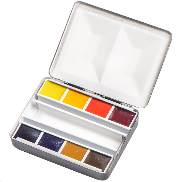 Aquarell Bijou 8-set puolikuppia ryhmässä Taiteilijatarvikkeet / Taiteilijavärit / Akvarellivärit @ Pen Store (133477)