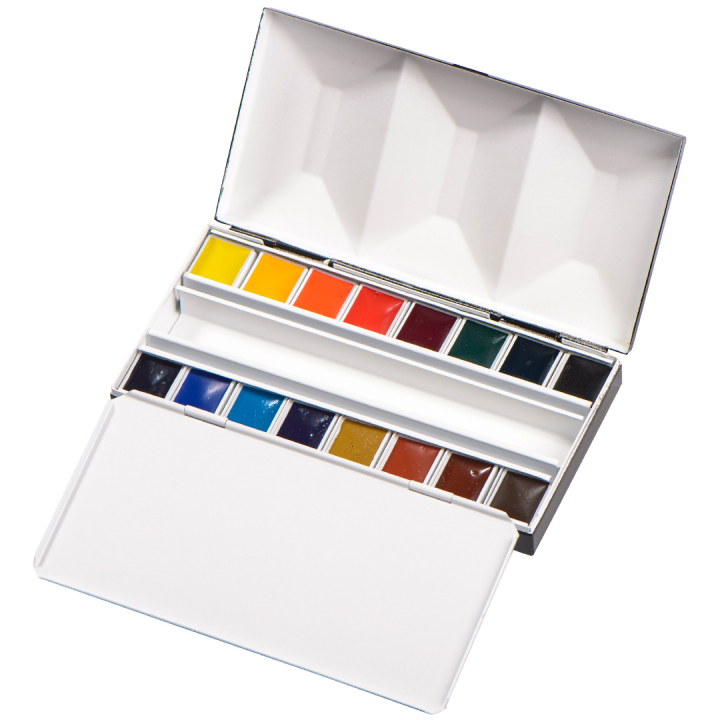 Aquarell Bijou 16-set puolikuppia ryhmässä Taiteilijatarvikkeet / Taiteilijavärit / Akvarellivärit @ Pen Store (133479)