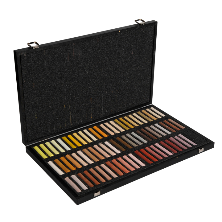 Soft Pastels Wood Box 204-setti ryhmässä Taiteilijatarvikkeet / Taiteilijavärit / Pastellivärit / Kuivapastellit @ Pen Store (133646)