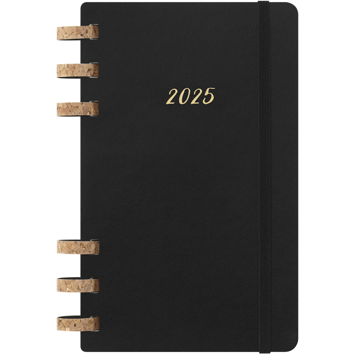 12M Spiral Planner 2025 Large Black ryhmässä Paperit ja Lehtiöt / Kalenterit / 12 kk kalenterit @ Pen Store (133784)