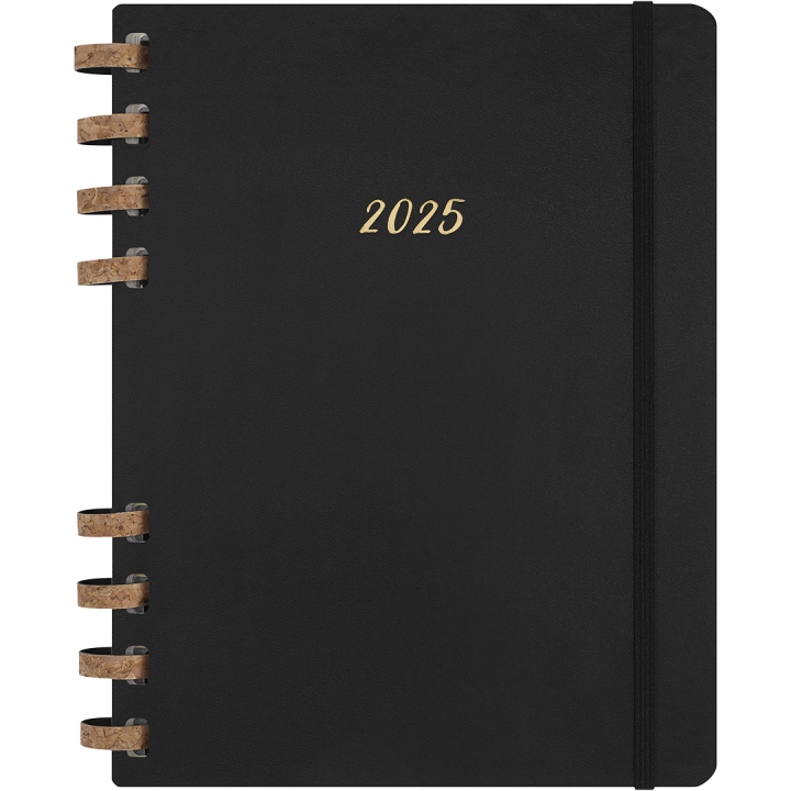 12M Spiral Planner 2025 XL Black ryhmässä Paperit ja Lehtiöt / Kalenterit / 12 kk kalenterit @ Pen Store (133785)