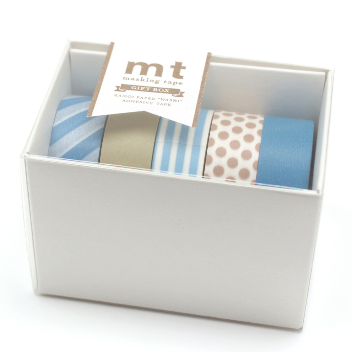 Washi-teippi Gift Box Grayish ryhmässä Askartelu ja Harrastus / Harrastustarvikkeet / Washiteipit @ Pen Store (134053)