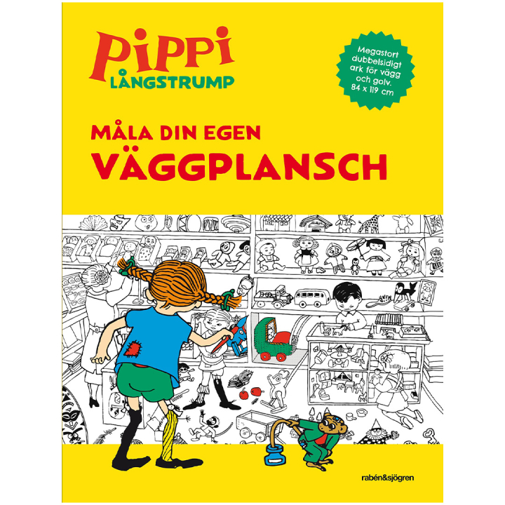 Peppi Pitkätossu - Maalaa oma seinäjulisteesi ryhmässä Kids / Hauskaa oppimista / Väritys- ja askartelukirjat / Värityskirjat @ Pen Store (134497)