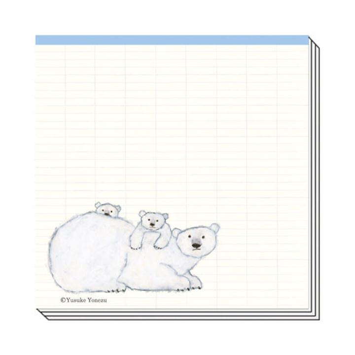 Sticky Notes Yusuke Yonezu Polar Bear ryhmässä Paperit ja Lehtiöt / Kirjoitus ja muistiinpanot / Post-it ja muistilaput @ Pen Store (134652)