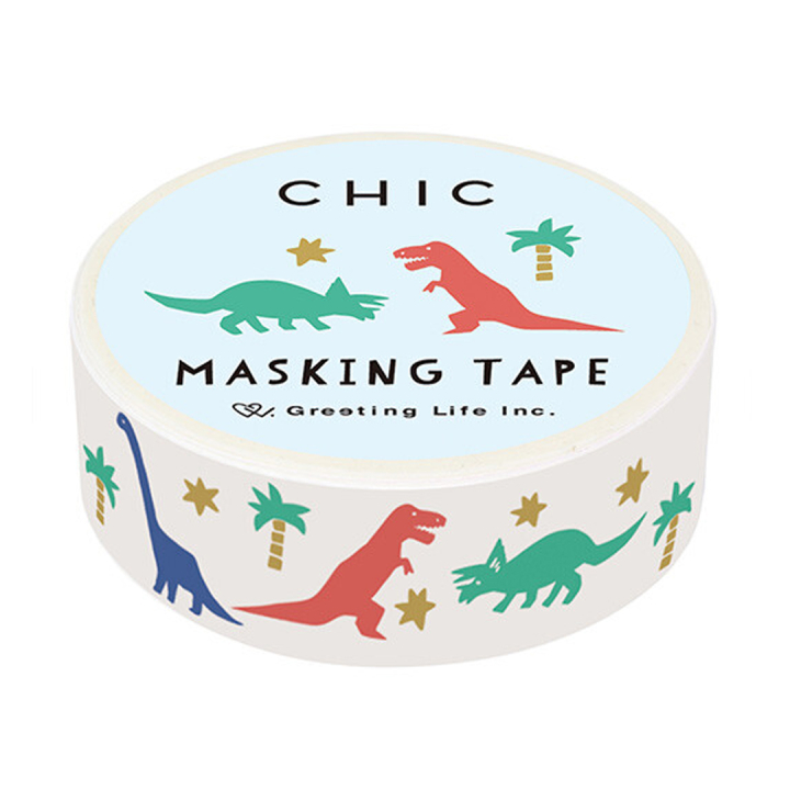 Washi-tape Dinosaur ryhmässä Askartelu ja Harrastus / Harrastustarvikkeet / Washiteipit @ Pen Store (134814)