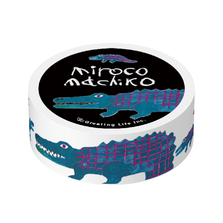 washi-tape Miroco Machiko Crocodile ryhmässä Askartelu ja Harrastus / Harrastustarvikkeet / Washiteipit @ Pen Store (134819)