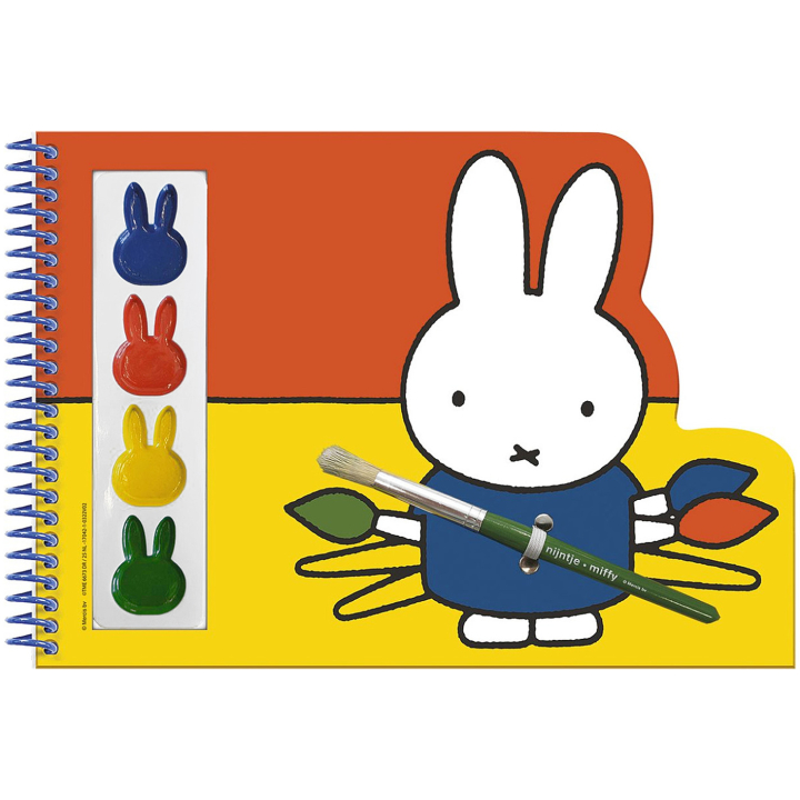 Miffy maalauskirja: värit + sivellin ryhmässä Kids / Lasten askartelu ja värit / Lasten maali / Vesivärit lapsille @ Pen Store (134895)