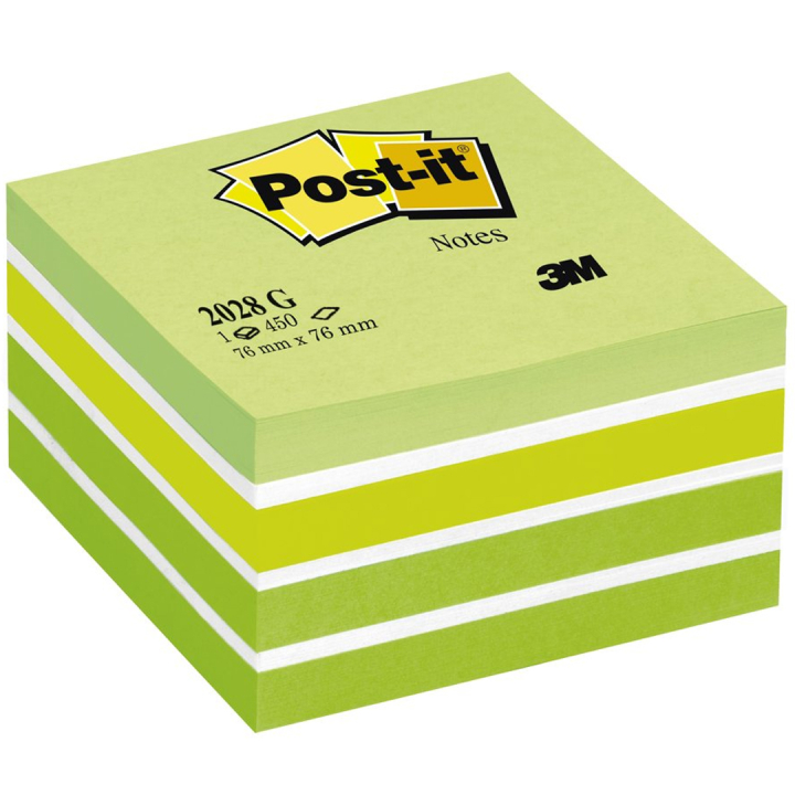 Post-it Note Cube 76x76 Pastellivihreä ryhmässä Paperit ja Lehtiöt / Kirjoitus ja muistiinpanot / Post-it ja muistilaput @ Pen Store (134932)