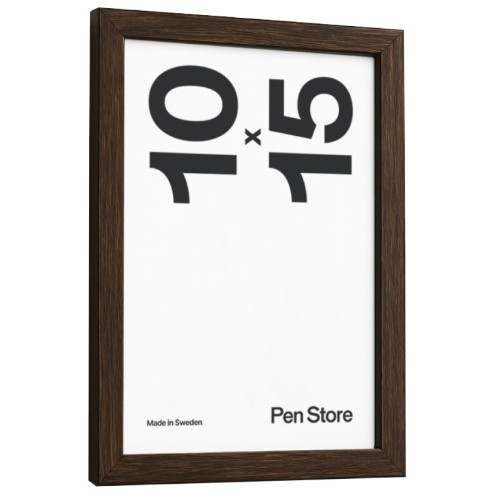 Puukehys pähkinänruskea 10x15 cm ryhmässä Askartelu ja Harrastus / Järjestää / Kehykset / Pähkinänväriset kehykset @ Pen Store (135065)