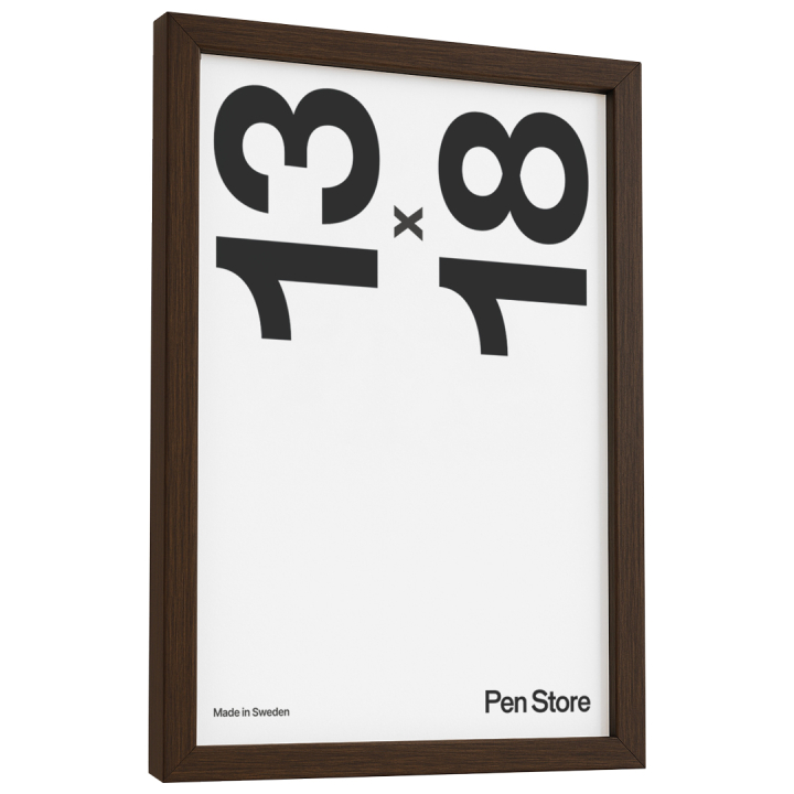 Puukehys pähkinänruskea 13x18 cm ryhmässä Askartelu ja Harrastus / Järjestää / Kehykset / Pähkinänväriset kehykset @ Pen Store (135066)