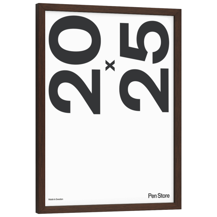 Puukehys pähkinänruskea 20x25 cm ryhmässä Askartelu ja Harrastus / Järjestää / Kehykset / Pähkinänväriset kehykset @ Pen Store (135069)