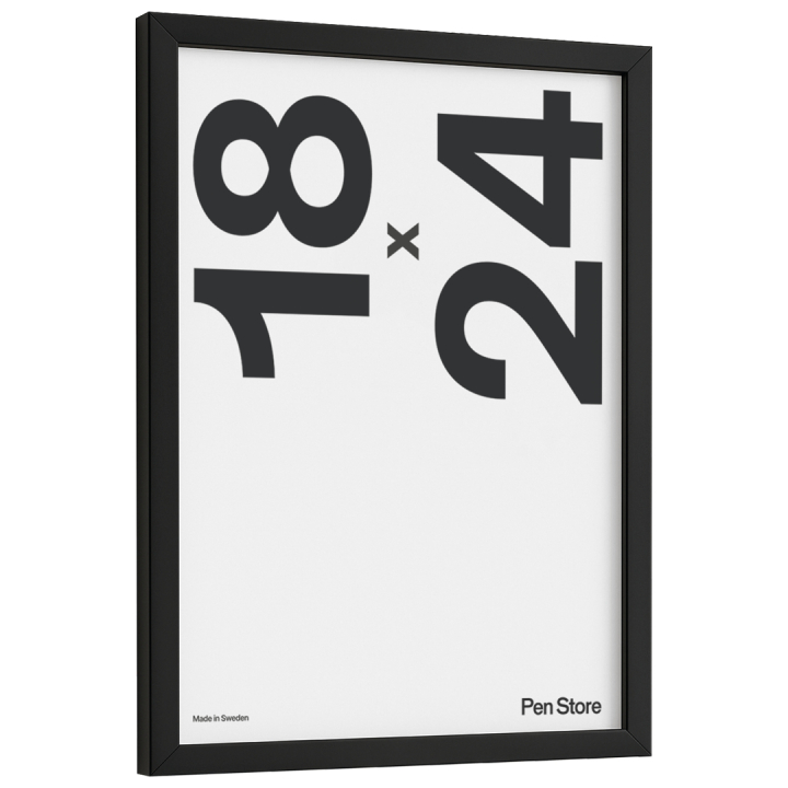 Musta puukehys 18x24 cm ryhmässä Askartelu ja Harrastus / Järjestää / Kehykset / Mustat kehykset @ Pen Store (135080)