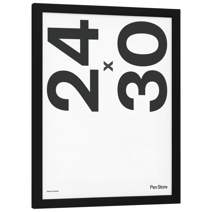 Musta puukehys 24x30 cm ryhmässä Askartelu ja Harrastus / Järjestää / Kehykset / Mustat kehykset @ Pen Store (135083)