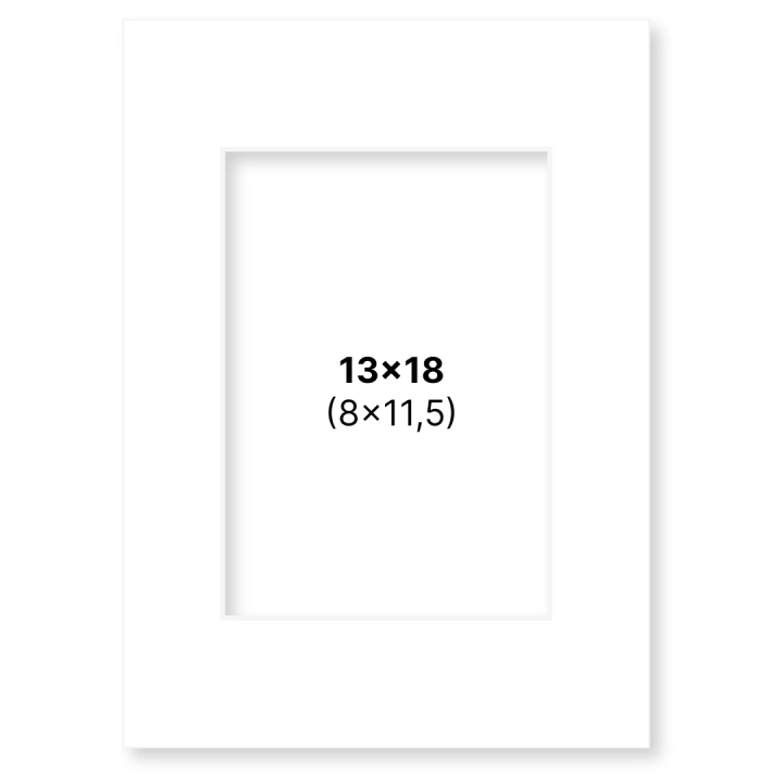 Passepartout Valkoinen 13x18 cm ryhmässä Askartelu ja Harrastus / Järjestää / Kehykset / Passepartout @ Pen Store (135102)