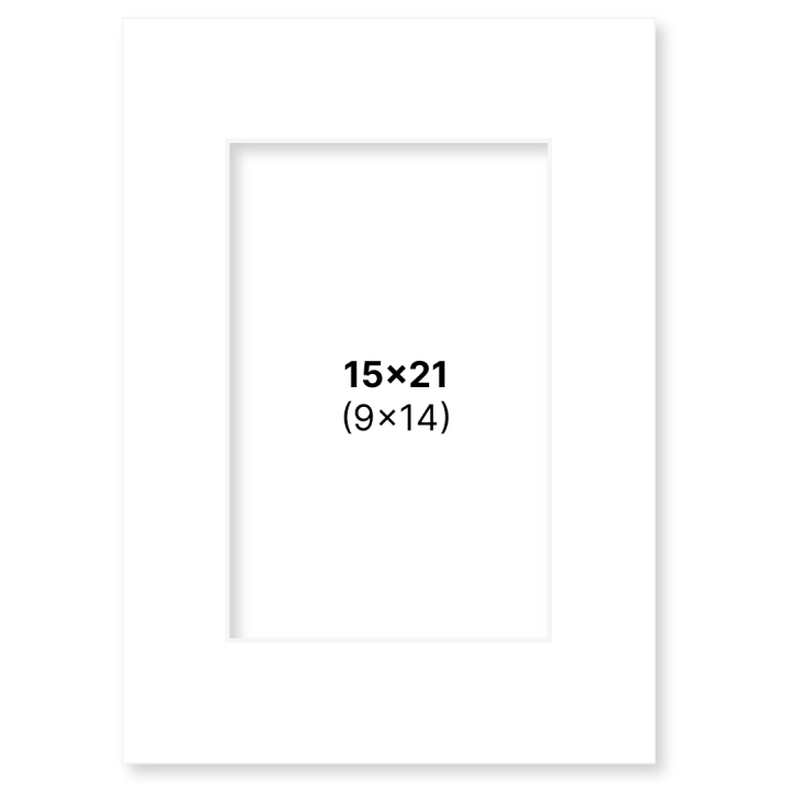 Passepartout Valkoinen 15x21 cm ryhmässä Askartelu ja Harrastus / Järjestää / Kehykset / Passepartout @ Pen Store (135103)