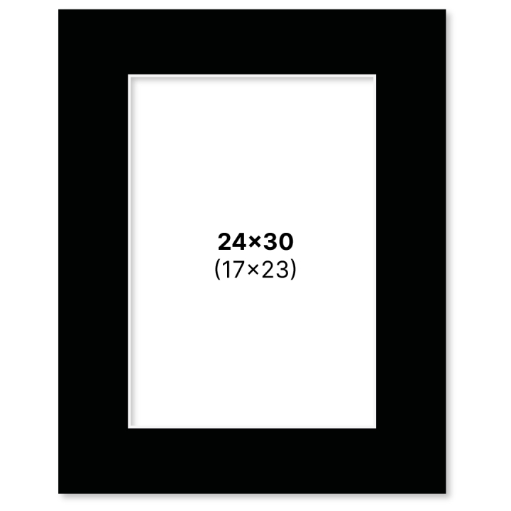 Passepartout Musta 24x30 cm ryhmässä Askartelu ja Harrastus / Järjestää / Kehykset / Passepartout @ Pen Store (135119)