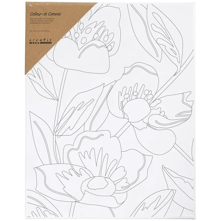Printtikuvioitu maalauspohja 24x30cm 360g Poppy ryhmässä Taiteilijatarvikkeet / Ateljee / Maalauspohjat / Maalauspohja akryylimaali @ Pen Store (135413)