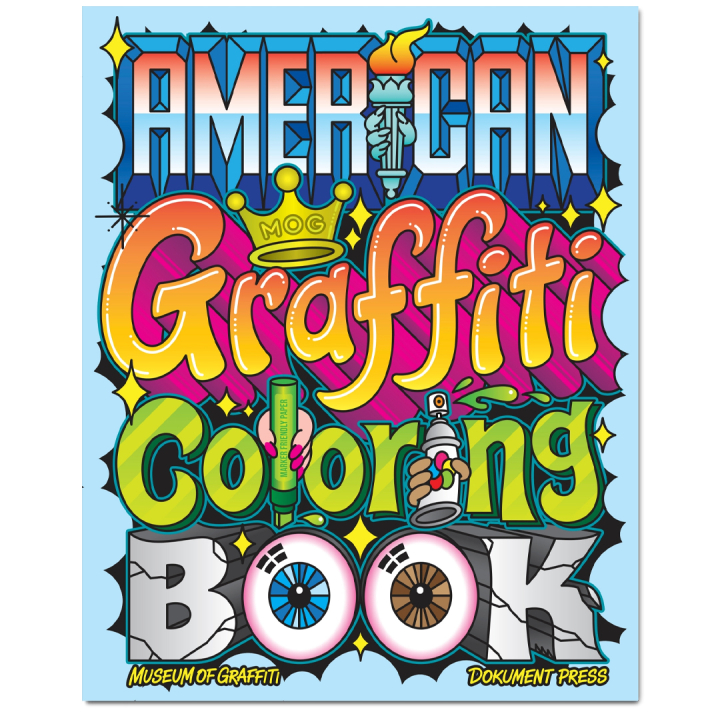 American Graffiti Coloring Book ryhmässä Askartelu ja Harrastus / Kirjat / Aikuisten värityskirjat @ Pen Store (135491)