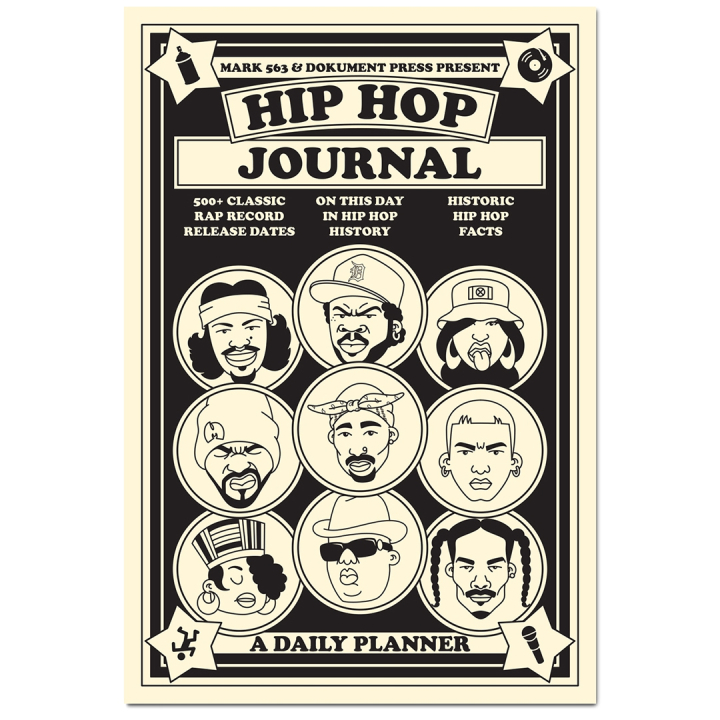 Hip Hop Journal: A Daily Planner ryhmässä Paperit ja Lehtiöt / Kalenterit / 12 kk kalenterit @ Pen Store (135493)