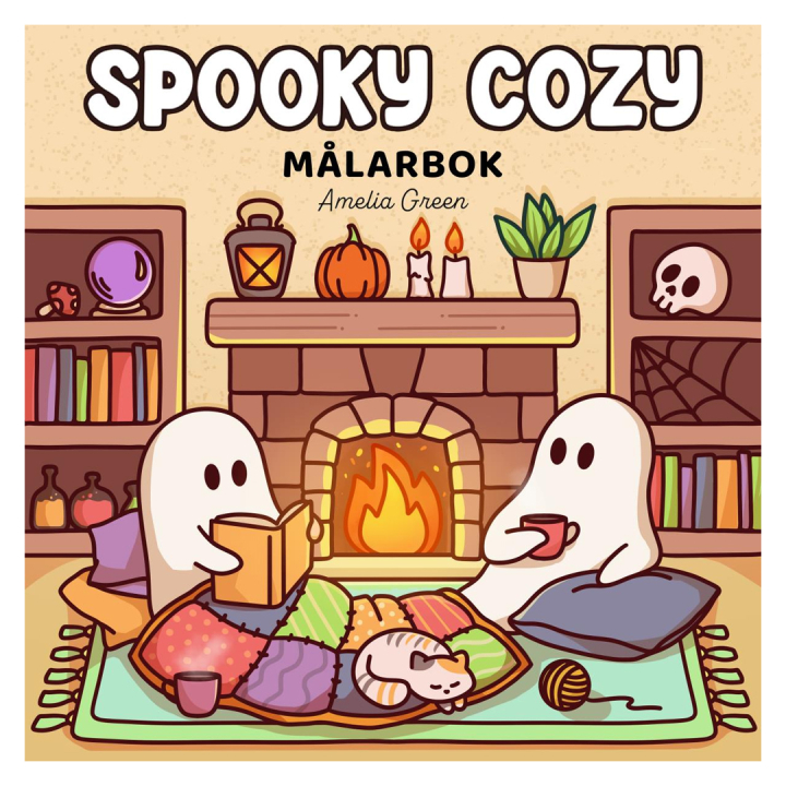 Spooky Cozy målarbok ryhmässä Askartelu ja Harrastus / Kirjat / Lasten värityskirjat @ Pen Store (135548)
