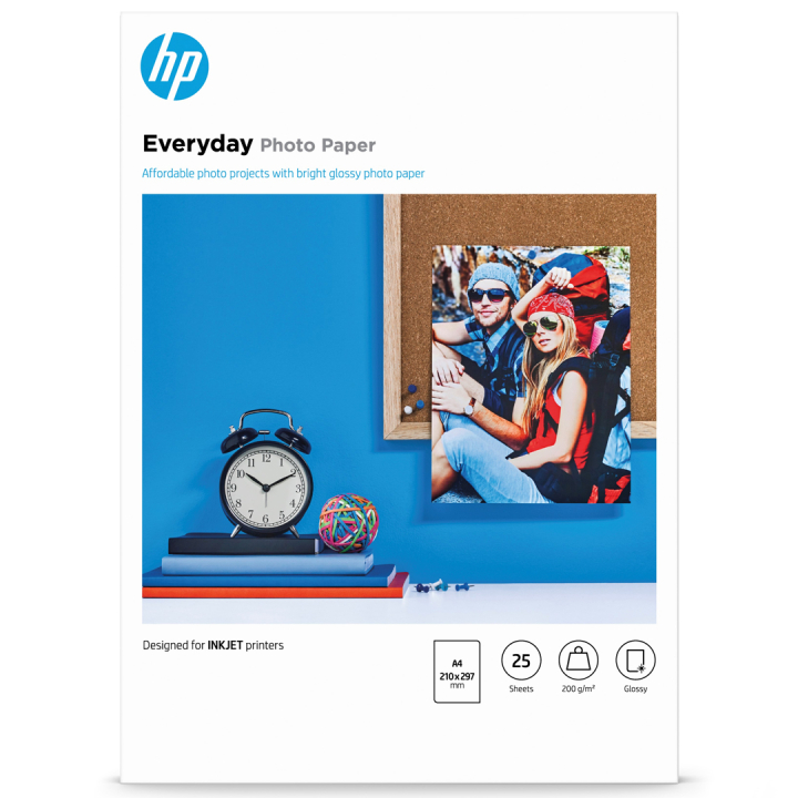 Everyday Glossy Valokuvapaperi A4 25 arkkia 200g ryhmässä Askartelu ja Harrastus / Järjestää / Valokuvapaperi @ Pen Store (135552)