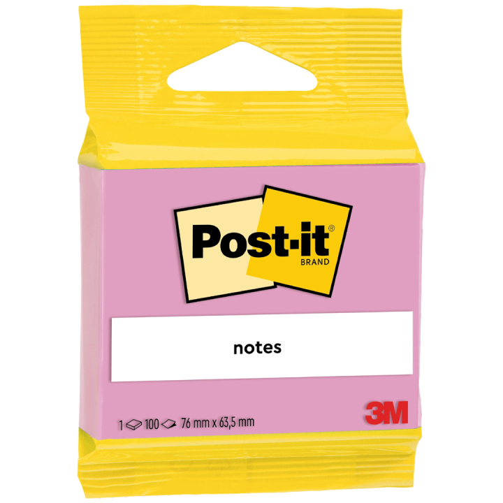 Post-it 63,5x76 Vaaleanpunainen ryhmässä Paperit ja Lehtiöt / Kirjoitus ja muistiinpanot / Post-it ja muistilaput @ Pen Store (135553)
