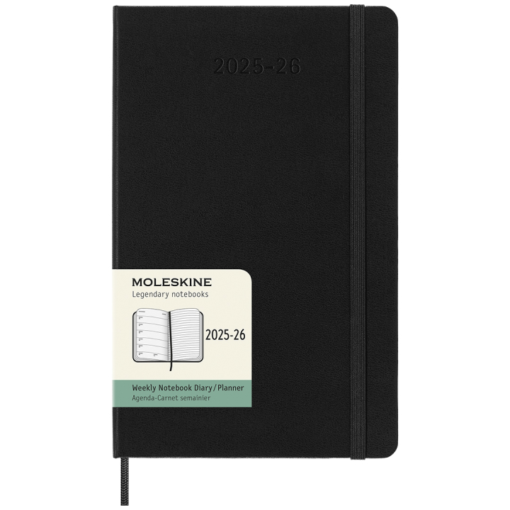 Kalenteri 18M WeekNote Hard Cover Large Black ryhmässä Paperit ja Lehtiöt / Kalenterit / 18 kk kalenterit @ Pen Store (135591)
