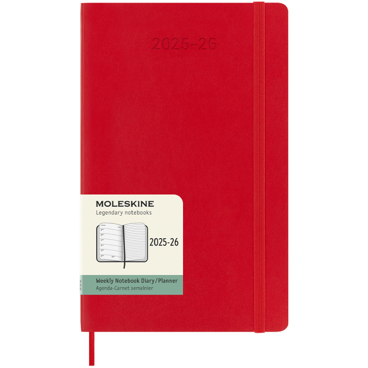 Kalenteri 18M WeekNote Soft Cover Large Red ryhmässä Paperit ja Lehtiöt / Kalenterit / 18 kk kalenterit @ Pen Store (135600)