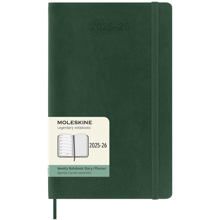 Kalenteri 18M WeekNote Soft Cover Large Myrtle Green ryhmässä Paperit ja Lehtiöt / Kalenterit / 18 kk kalenterit @ Pen Store (135603)