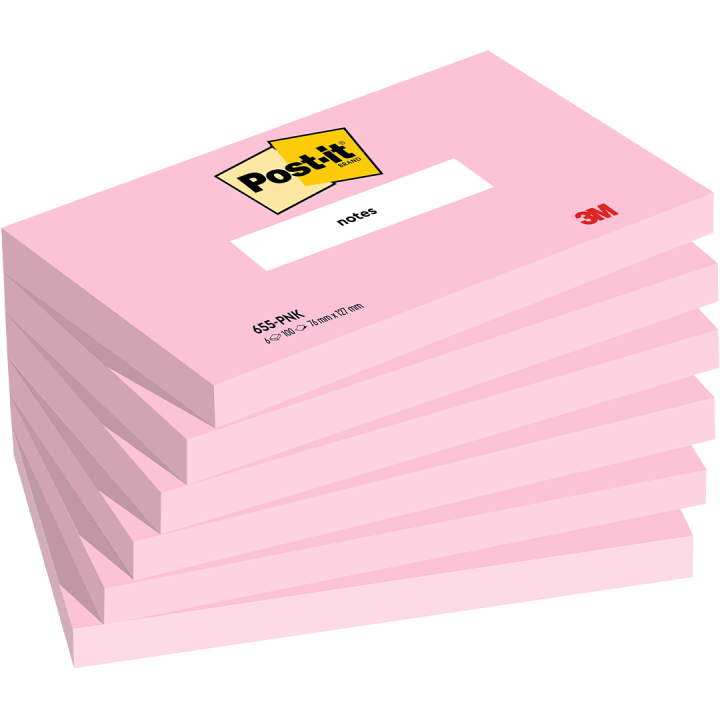 Post-it 76×127 Neonpinkki 6-pakkaus ryhmässä Paperit ja Lehtiöt / Kirjoitus ja muistiinpanot / Post-it ja muistilaput @ Pen Store (135715)