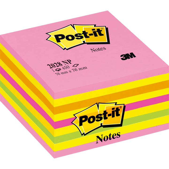 Post-it Note Cube 76x76 Neonpinkki ryhmässä Paperit ja Lehtiöt / Kirjoitus ja muistiinpanot / Post-it ja muistilaput @ Pen Store (135716)