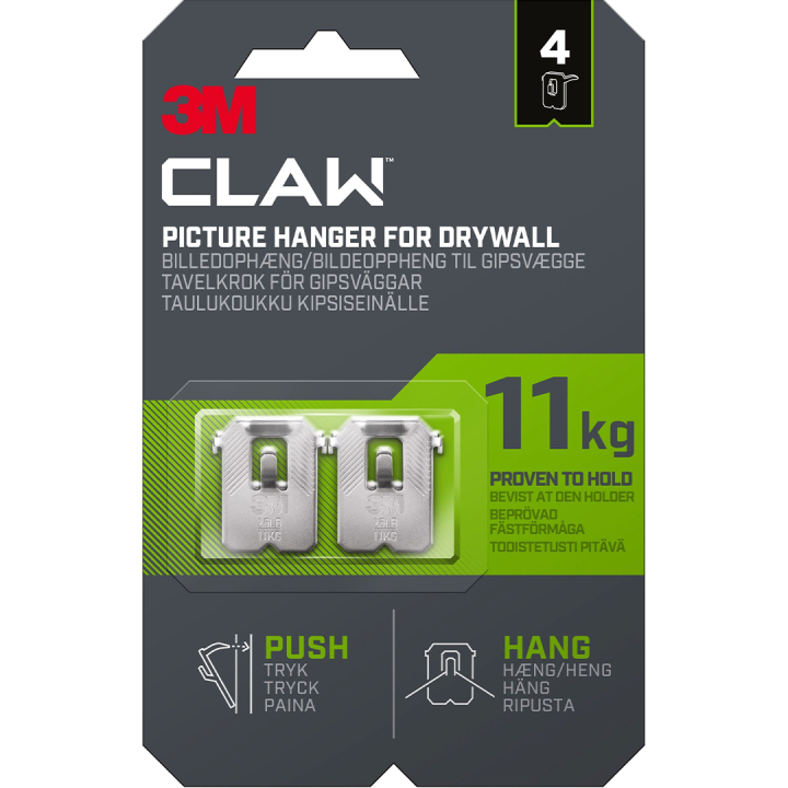 Claw Kehyskoukut kipsiseinälle 11 kg 4 kpl ryhmässä Askartelu ja Harrastus / Järjestää / Kehykset / Taulunripustus @ Pen Store (135736)
