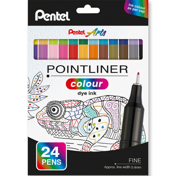 Pointliner Colour 24-setti ryhmässä Kynät / Taiteilijakynät / Tussit @ Pen Store (135773)