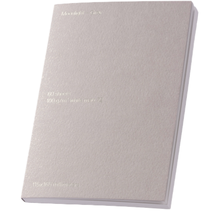 Notepad - Moonlight Grey ryhmässä Paperit ja Lehtiöt / Kirjoitus ja muistiinpanot / Muistikirjat @ Pen Store (135782)
