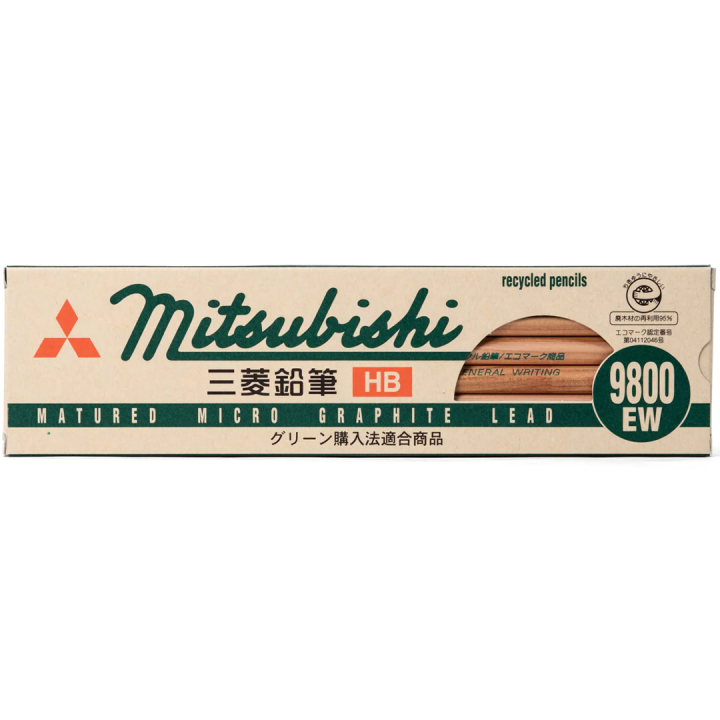 Lyijykynä Mitsubishi 9800EW 12 kappaletta ryhmässä Taiteilijatarvikkeet / Liidut ja lyijyt / Grafiitti ja lyijyt @ Pen Store (135801_r)