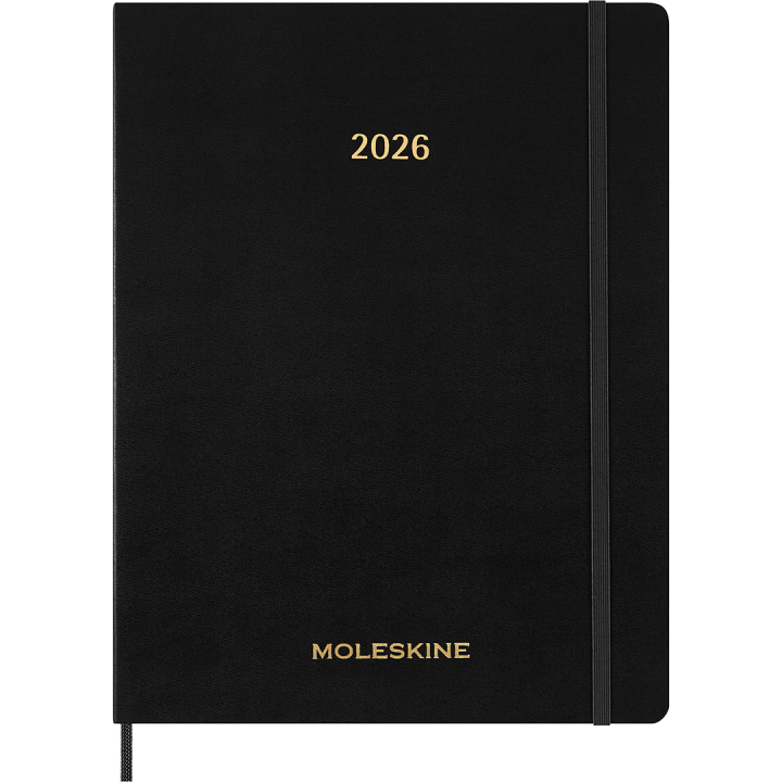 Kalenteri 12M Weekly Vertical 2026 Essential Softcover XXL Black ryhmässä Paperit ja Lehtiöt / Kalenterit / 12 kk kalenterit @ Pen Store (136134)
