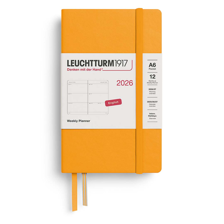 Kalenteri Weekly Planner 2026 A6 Rising Sun ryhmässä Paperit ja Lehtiöt / Kalenterit / 12 kk kalenterit @ Pen Store (136262)