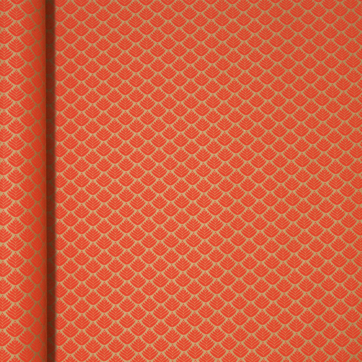 Lahjapaperi 35cm x 5m Kraft Punaiset Kukat ryhmässä Askartelu ja Harrastus / Lomat ja vuodenajat / Paketointi @ Pen Store (136355)