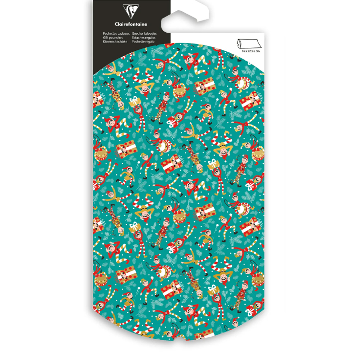 Lahjatasku 16x22cm Elves ryhmässä Askartelu ja Harrastus / Lomat ja vuodenajat / Paketointi @ Pen Store (136357)