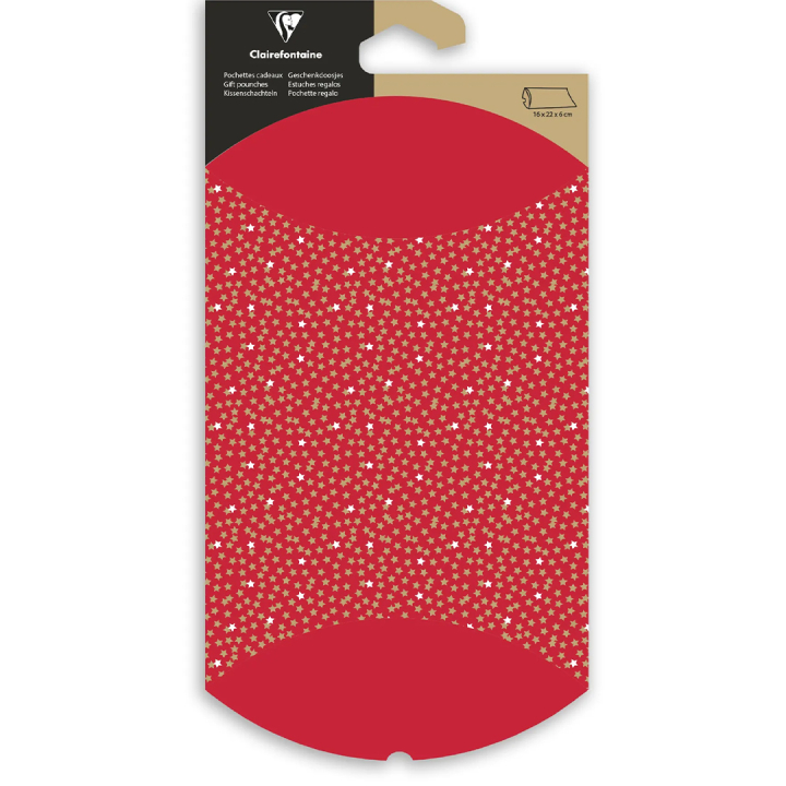 Lahjatasku 16x22cm Kraft stars ryhmässä Askartelu ja Harrastus / Lomat ja vuodenajat / Paketointi @ Pen Store (136358)